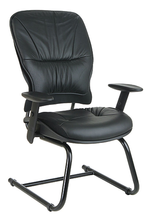 Sled Base Leather Managers Chair by Office Star