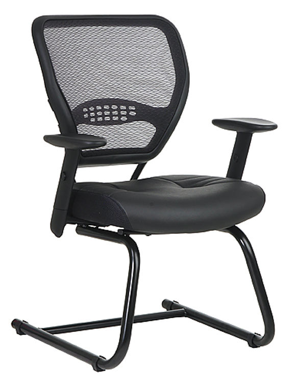 Professional Air Grid Back Sled Base Chair by Office Star