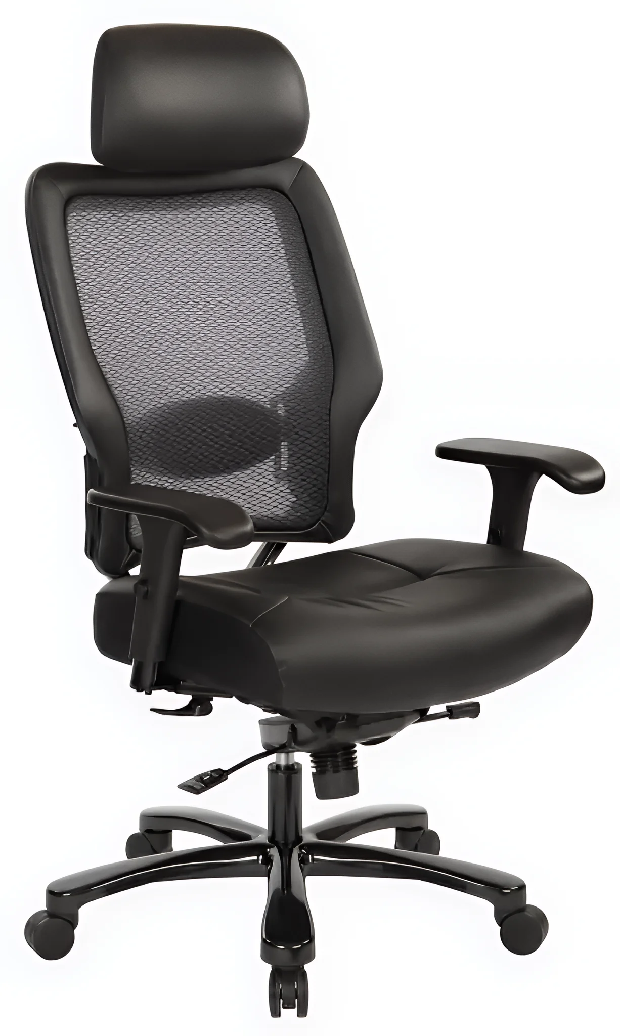 Big and Tall Task Chair with Headrest and Mesh Back by WFB Designs