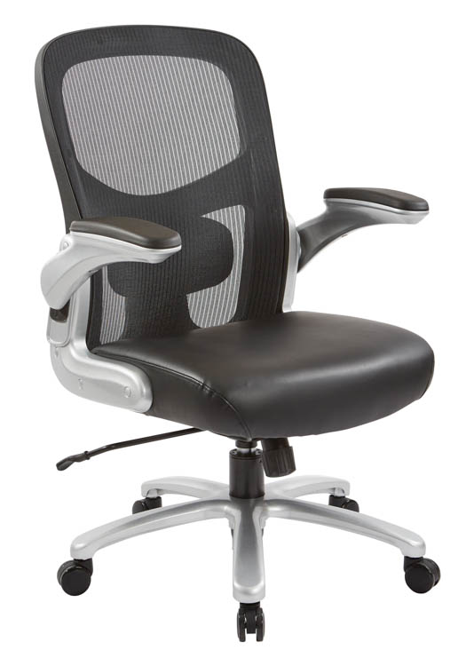 Big &amp; Tall Mesh &amp; Leather Executive Chair by WFB Designs