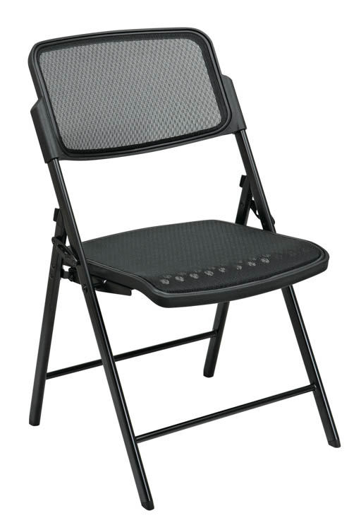 Deluxe Mesh Folding Chair (Set of 2) by WFB Designs