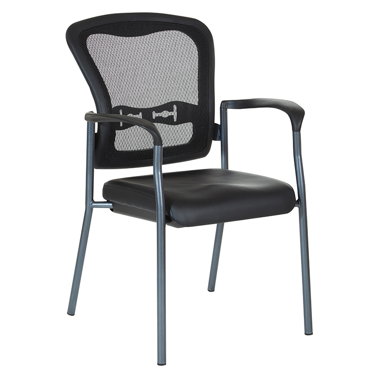 Mesh Back Guest Chair with Enhanced Fabric Seat by WFB Designs