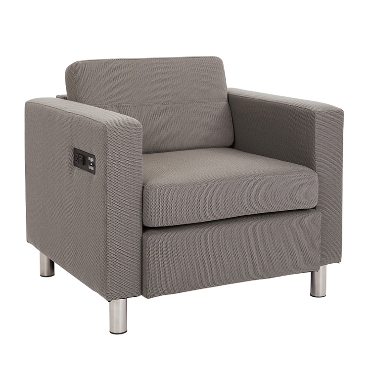 Arm Chair in Enhanced Fabrics with Power by WFB Designs