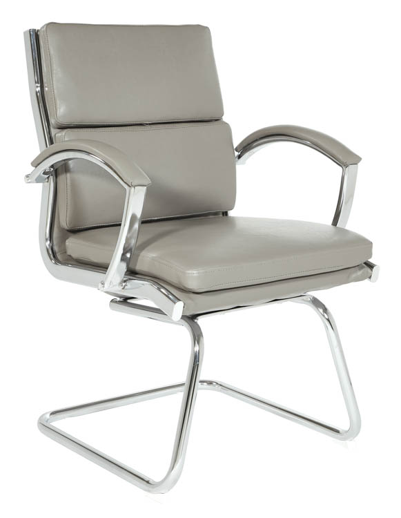 Mid Back Faux Leather Guest Chair by WFB Designs