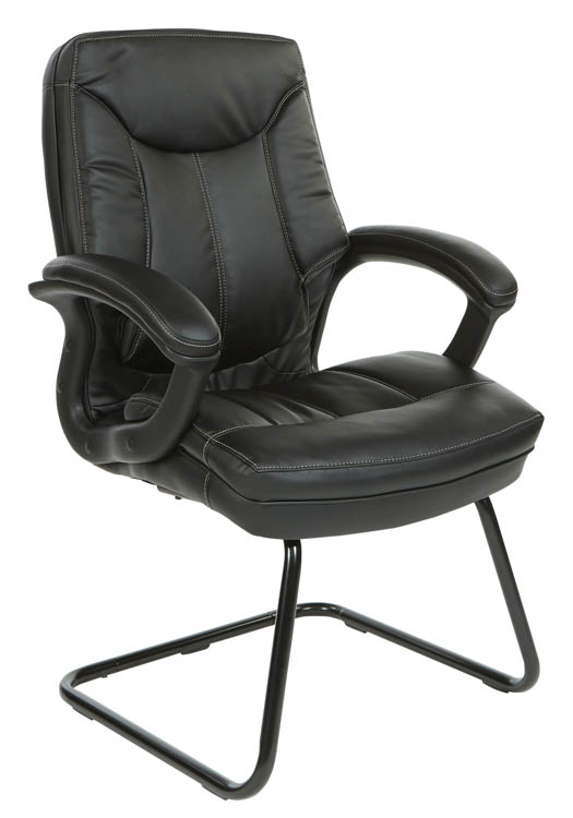 Mid Back Faux Leather Guest Chair by WFB Designs