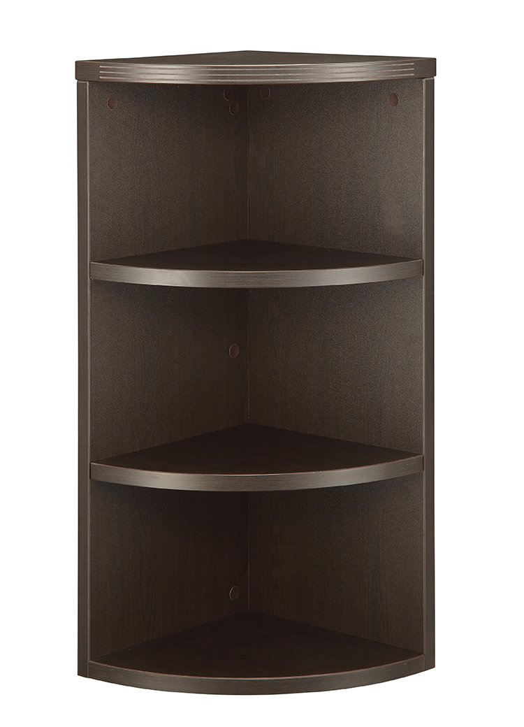 15in x 15in Quarter Round Bookcase - 36in H by WFB Designs