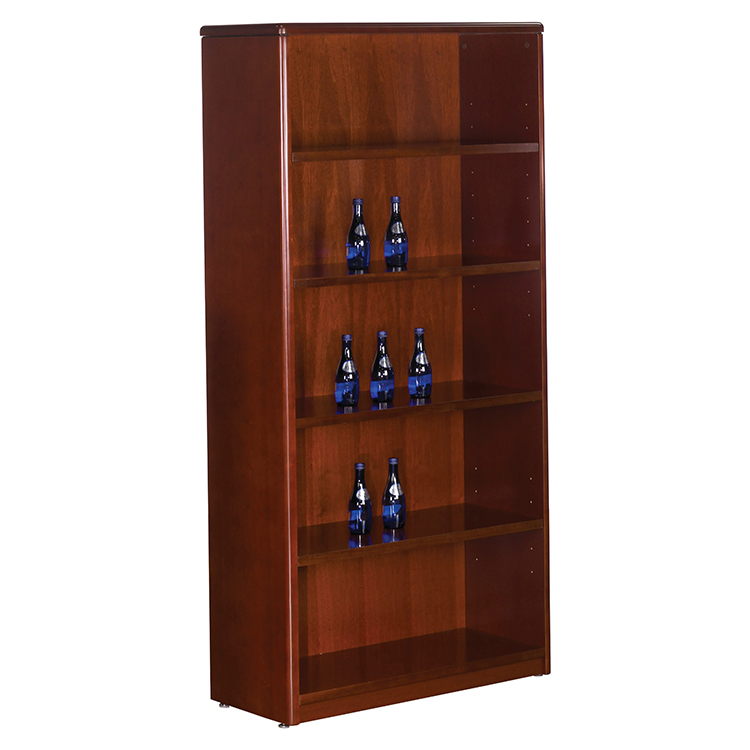 70in H 5 Shelf Wood Veneer Bookcase by WFB Designs