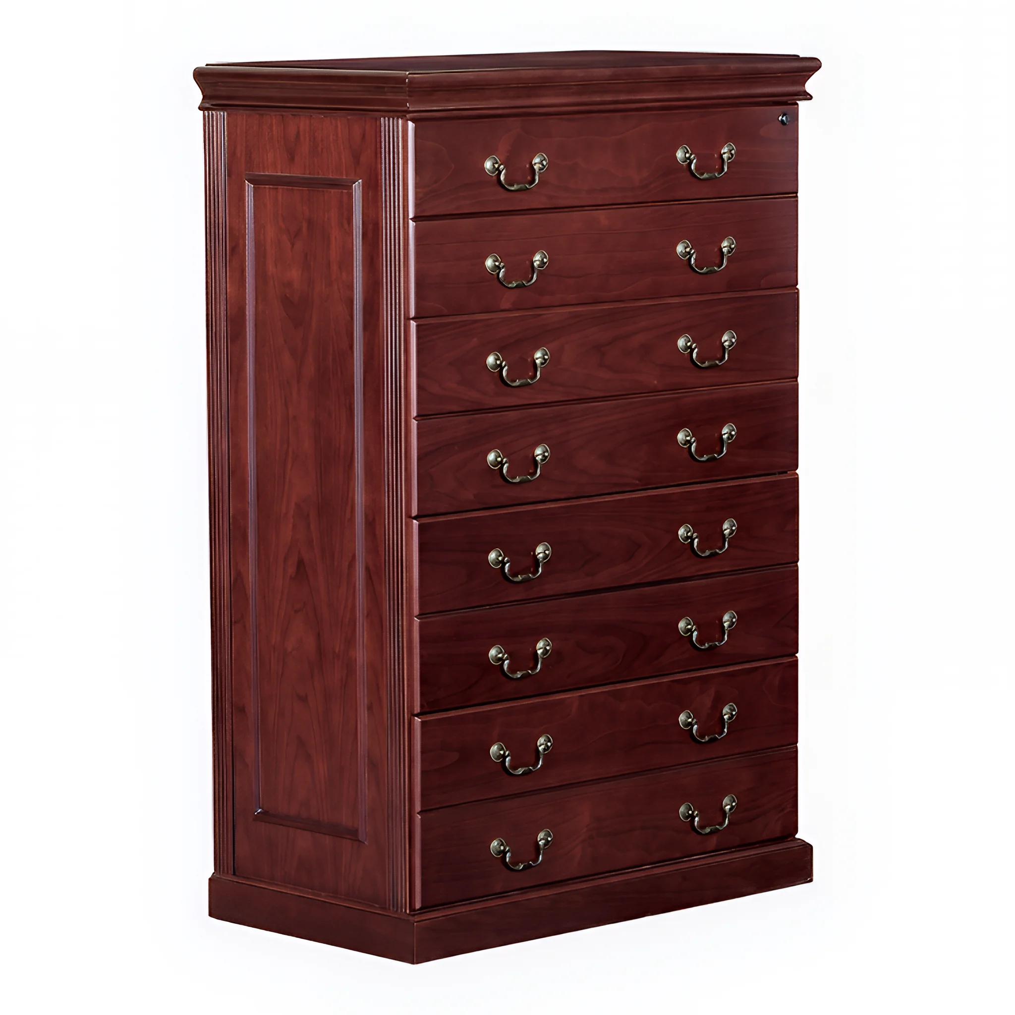 Ball-Bearing Lateral File Cabinet 36in W x 20in D x 54in H with 4 Drawers by WFB Designs