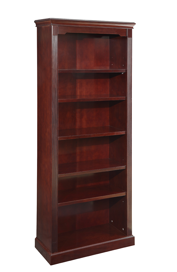 6 Shelf Wood Veneer Bookcase by WFB Designs