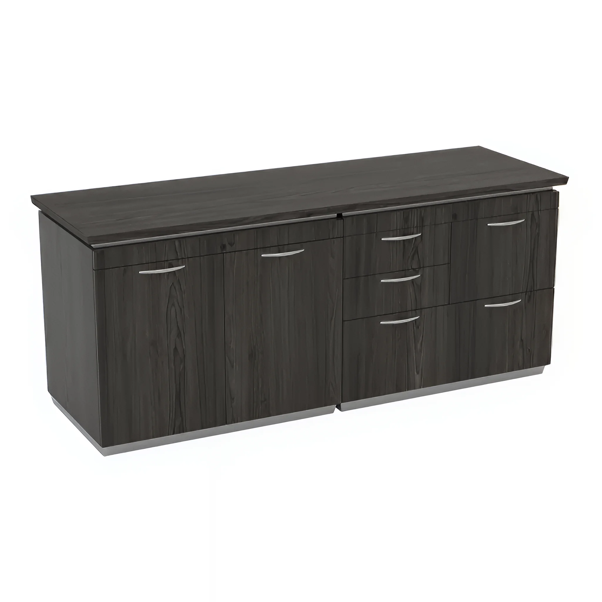 Combo Credenza 72in W x 24in D x 30in H with Multi-File Cabinet by WFB Designs