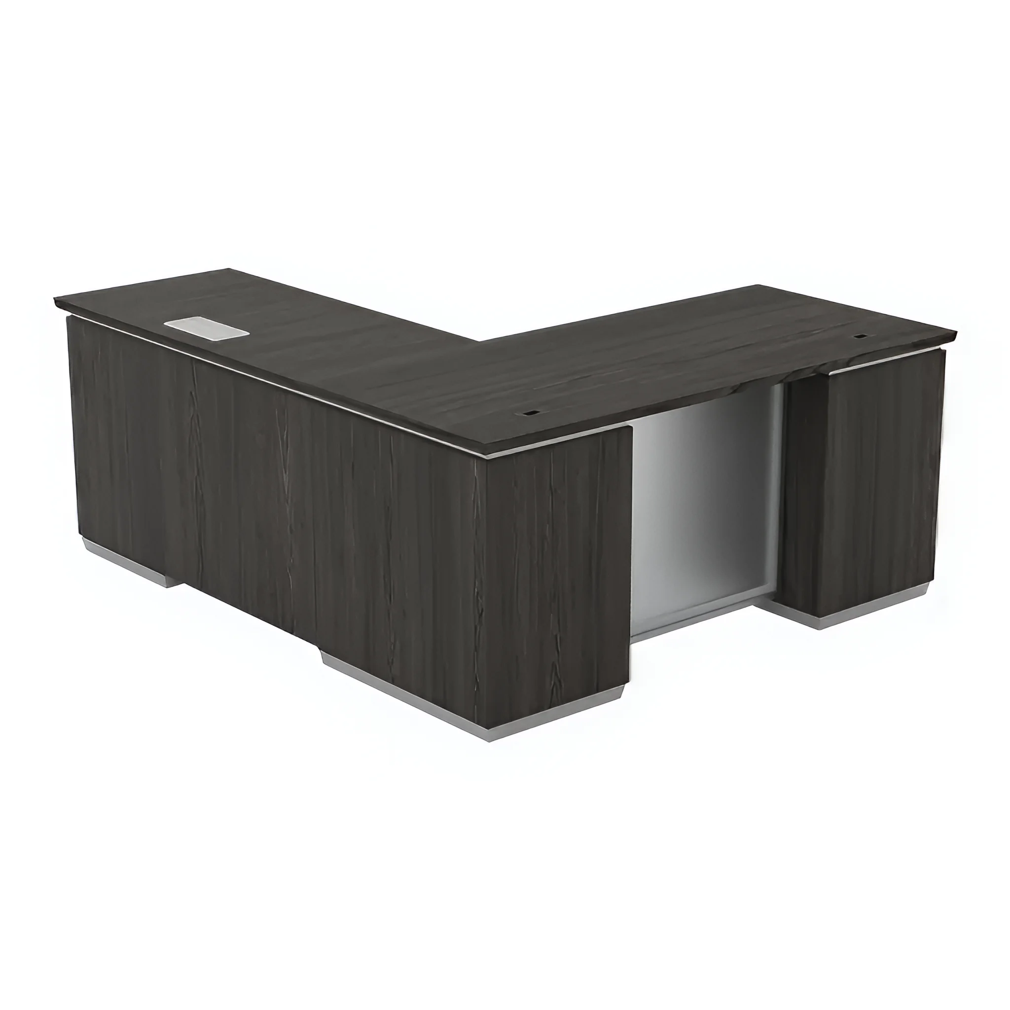 L-Desk 66in W x 78in D with 2 and 3 Drawer Pedestals by WFB Designs