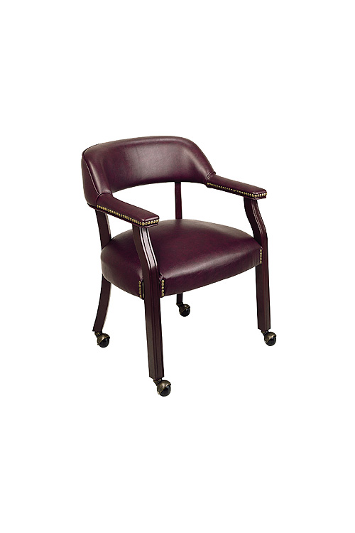 Guest Chair with Wrap Around Back and Casters by WFB Designs