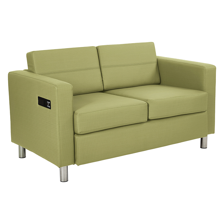Loveseat in Enhanced Fabrics with Power Charging Outlets by WFB Designs