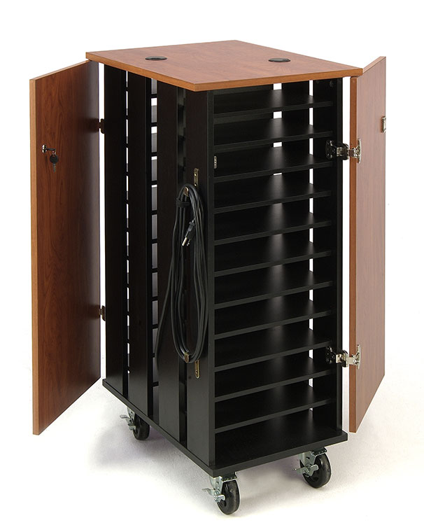 Tablet Charging and Storage Cart by Oklahoma Sound