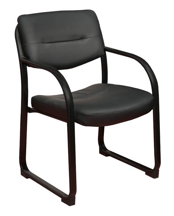 Leather Side Chair with Metal Frame by Regency Furniture