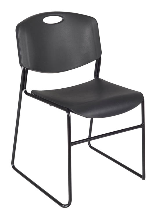 Ultra Compact Metal Frame Armless Stackable Chair (8 Pack) by Regency Furniture