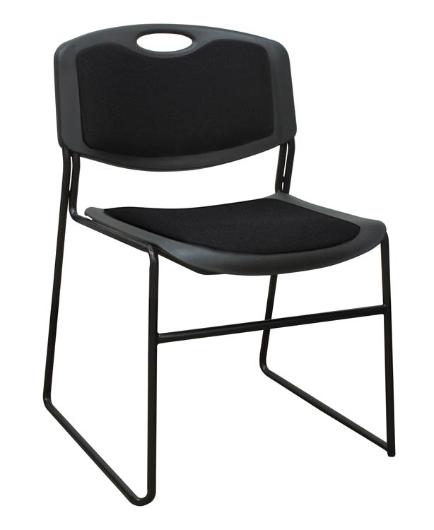 Polypropylene Stack Chair with Padded Seat and Back by Regency Furniture