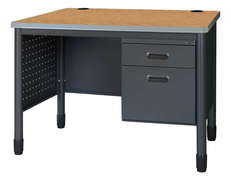 48in Single Pedestal Desk by Regency Furniture