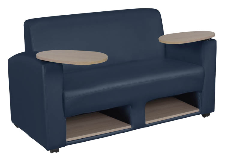 Tablet Arm Loveseat w/ Storage by Regency Furniture