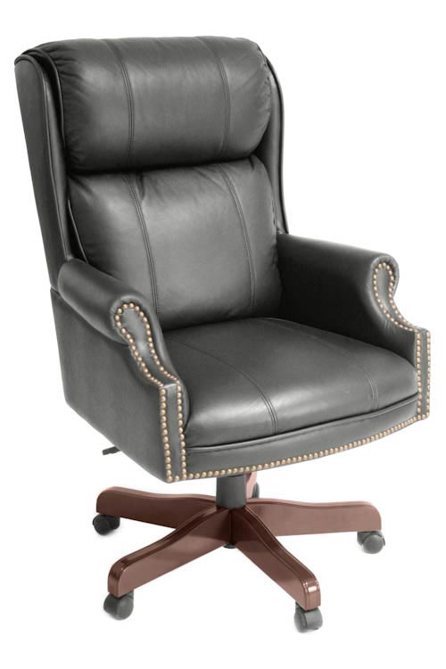 Traditional Style Leather Judges Chair by Regency Furniture