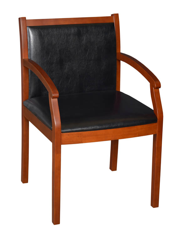 Wood and Vinyl Side Chair by Regency Furniture