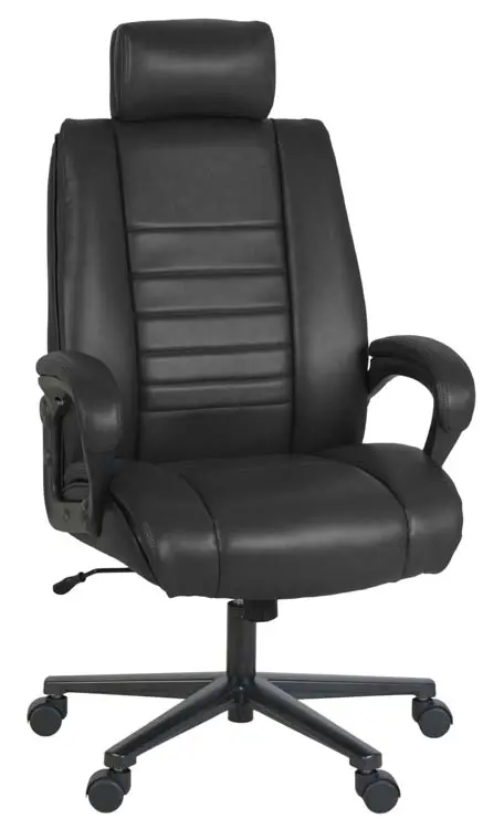 B3219159 Duraforce Big & Tall Ergonomic Executive Office Chair with High Back & Fixed Arms - Black