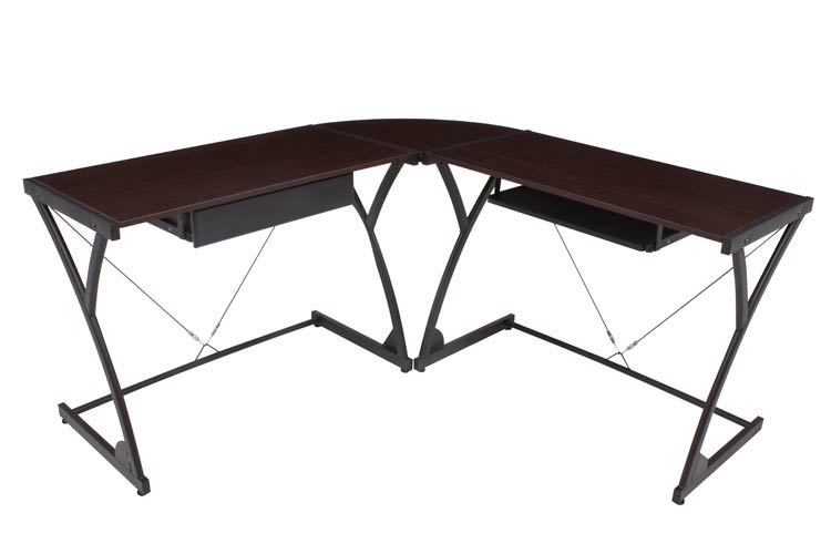 Wood Corner L Shaped Desk by Regency Furniture