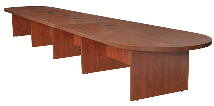 Modular Racetrack Conference Table 20ft W x 52in D with Power Data Grommets by Regency Furniture