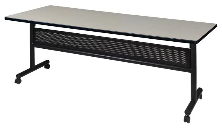 Flip-Top Nesting Training Table Modesty Panel 72in W x 30in D x 29in H by Regency Furniture