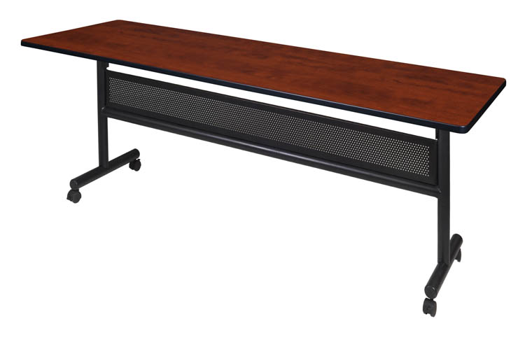 84" Flip Top Mobile Training Table with Modesty by Regency Furniture