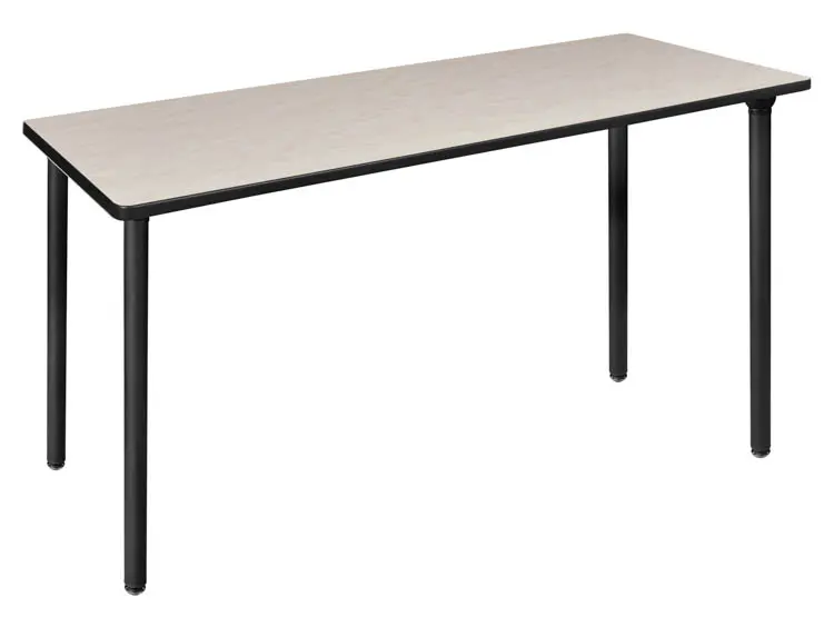 Folding Training Table 72in W x 24in D with Post-Legs by Regency Furniture