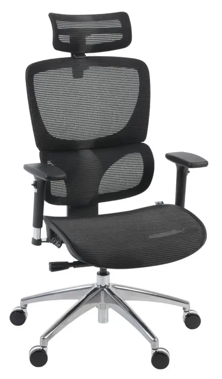 Mesh Management Office Chair with Headrest by Regency Furniture