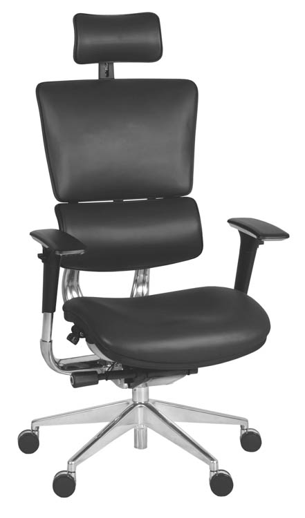 Leather Executive Office Chair with Headrest by Regency Furniture