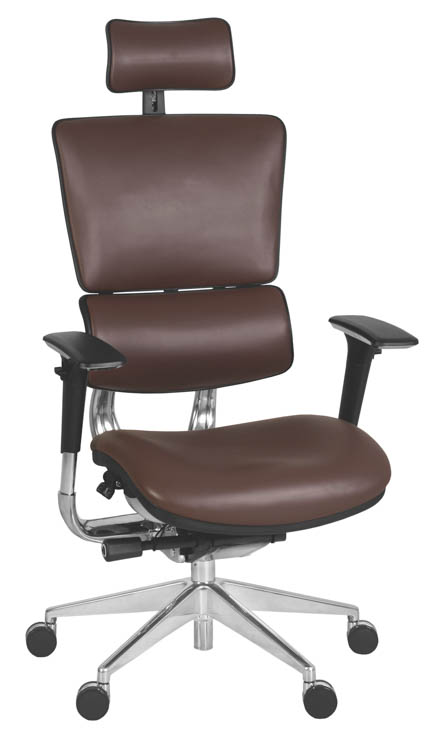 Leather Executive Office Chair with Headrest by Regency Furniture