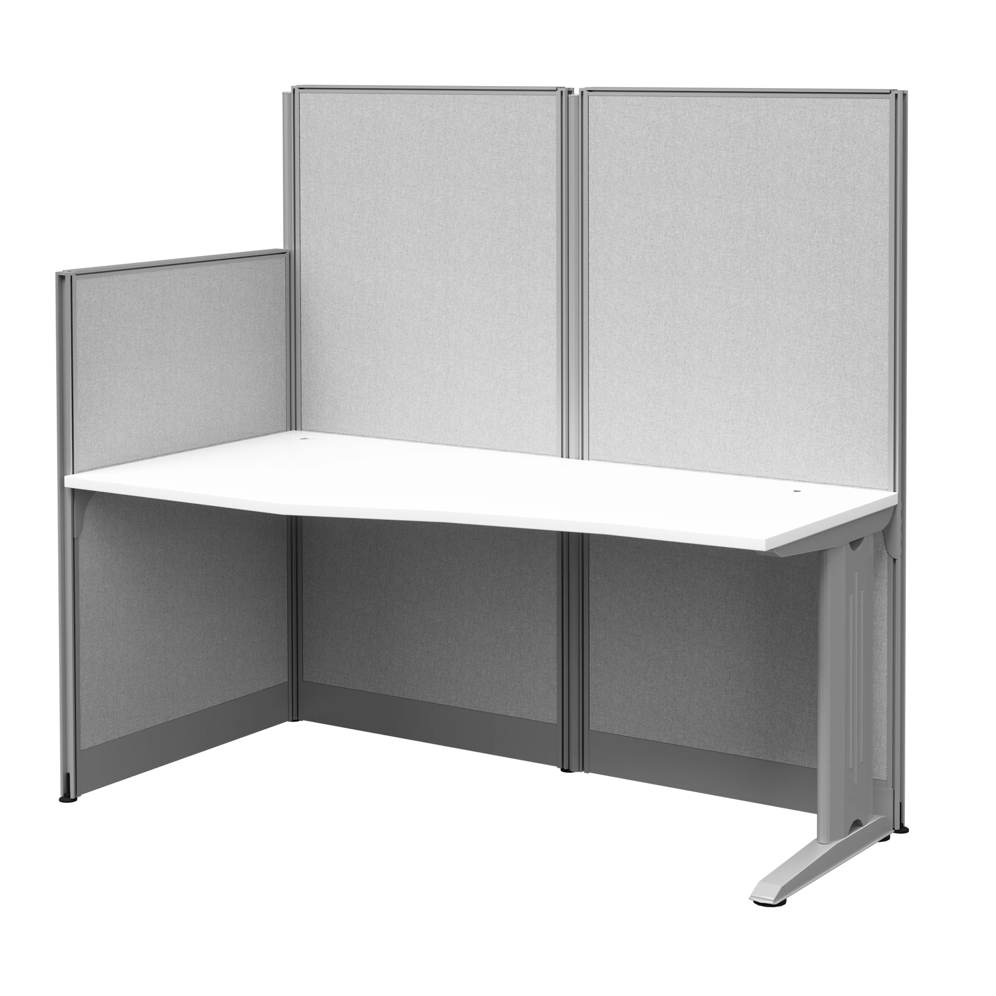Regency Instant Office 63H x 65W Cubicle Panel Workstation, White (IO36192-03K) | Quill