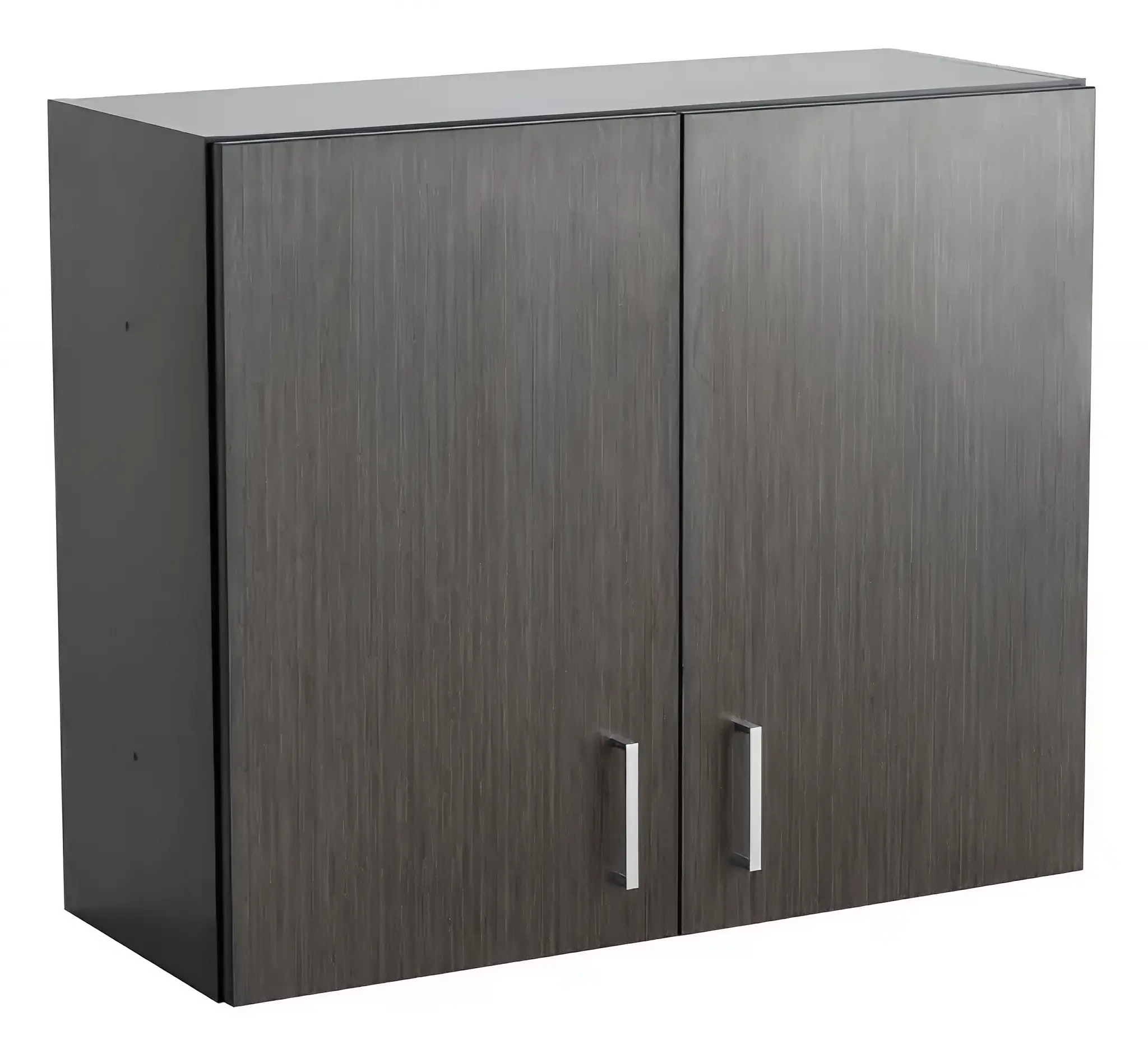 Safco® Modular Break Room Breakroom Wall Cabinet, Asian Night/Black, 30"H x 36"W x 14"D