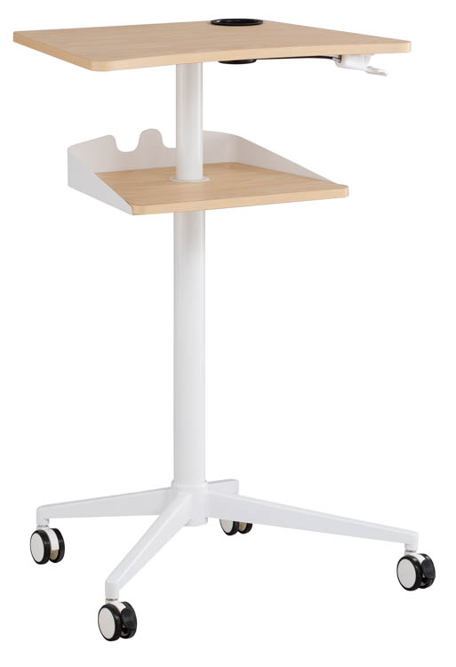 Pneumatic Height-Adjustable Stand-Up Mobile Workstation by Safco Office Furniture