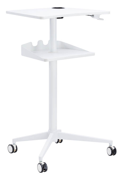 Pneumatic Height-Adjustable Stand-Up Mobile Workstation by Safco Office Furniture