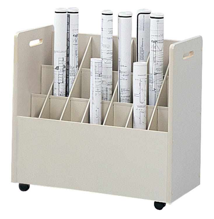 Mobile Roll File, 21 Compartment by Safco Office Furniture