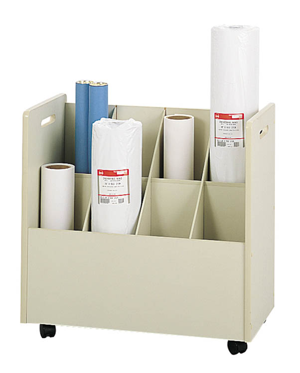 Mobile Roll File, 8 Compartment by Safco Office Furniture