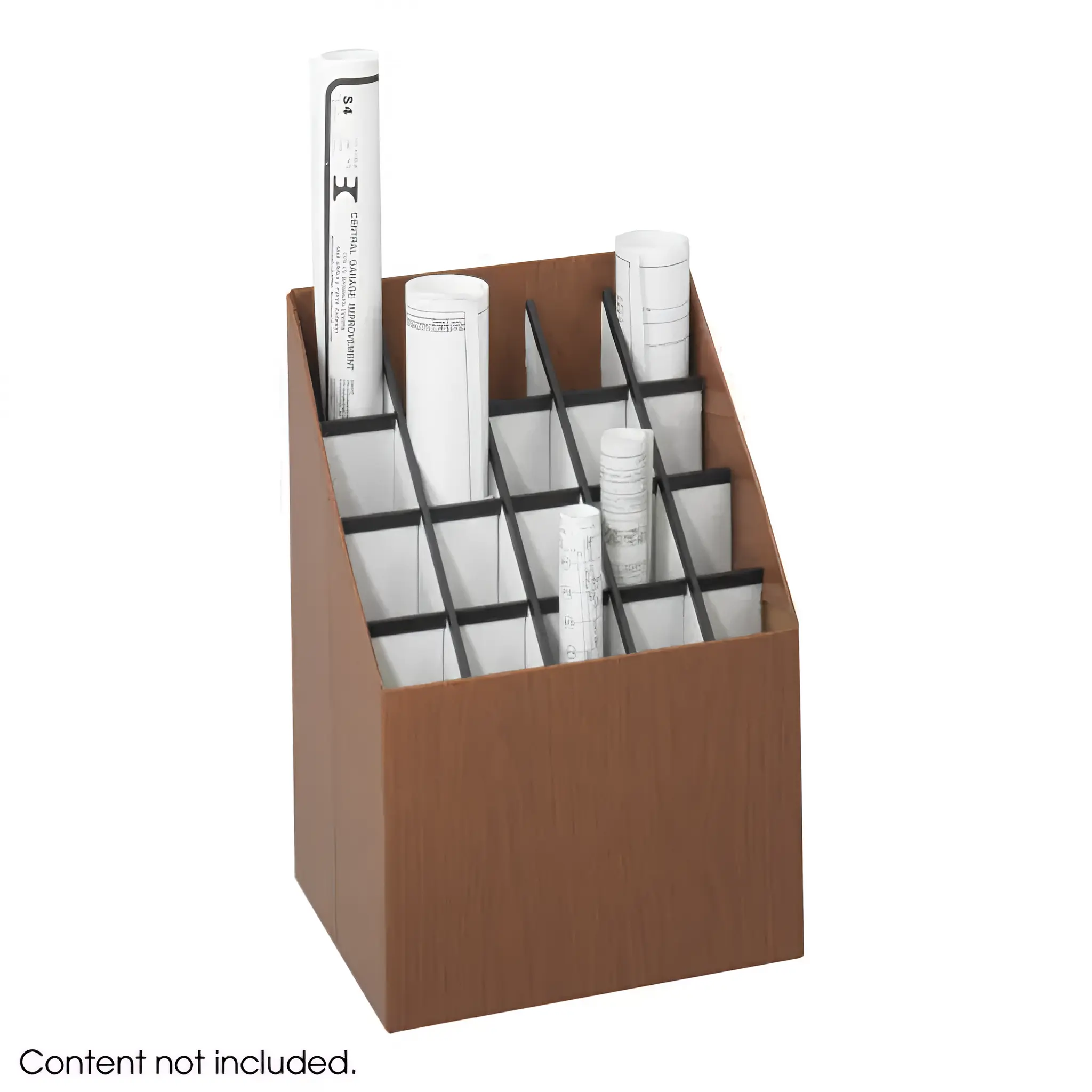 Media Cabinet Upright Roll File 15in W x 12in D x 22in H with Square Tube Openings by Safco Office Furniture