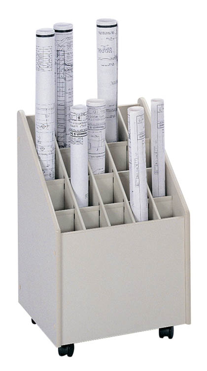 Mobile Roll File, 20 Compartment by Safco Office Furniture