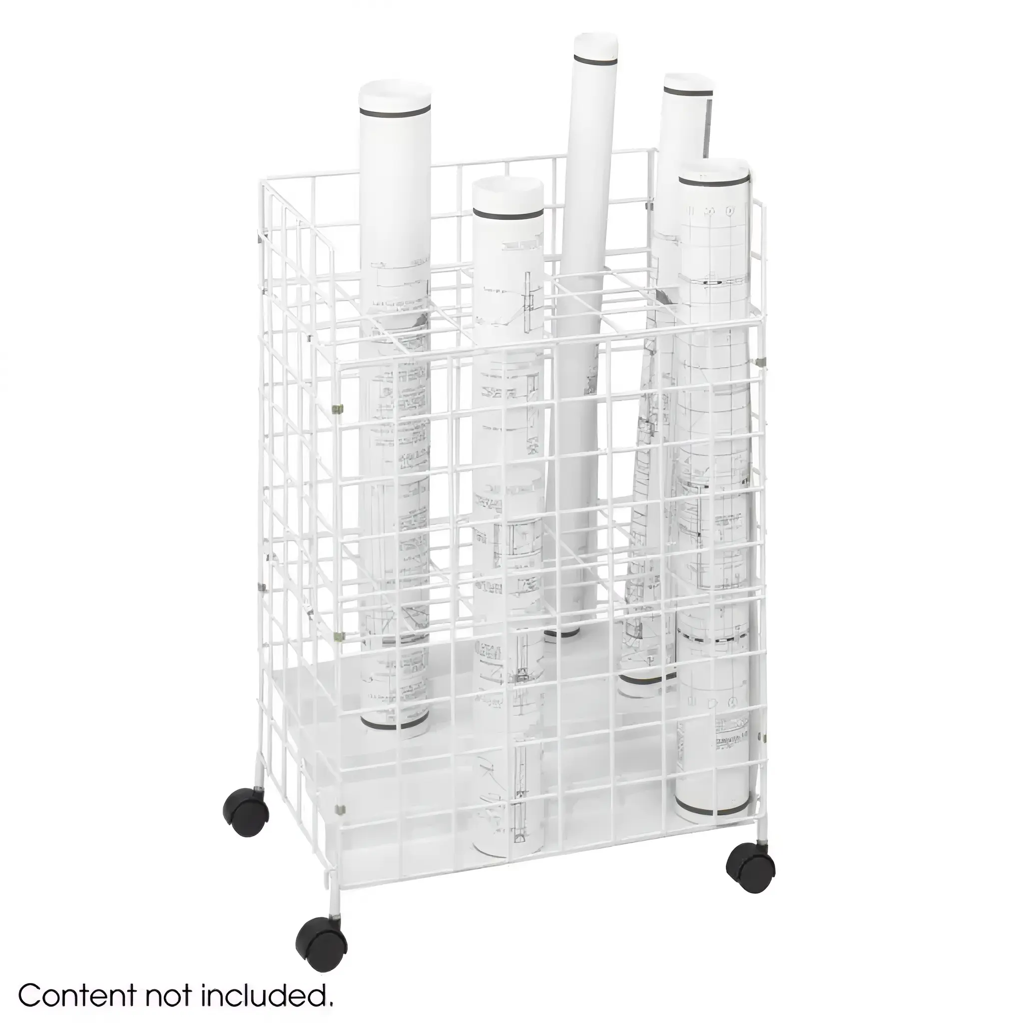 Media Cabinet 21in W x 14in D x 32in H with 24 Compartments by Safco Office Furniture