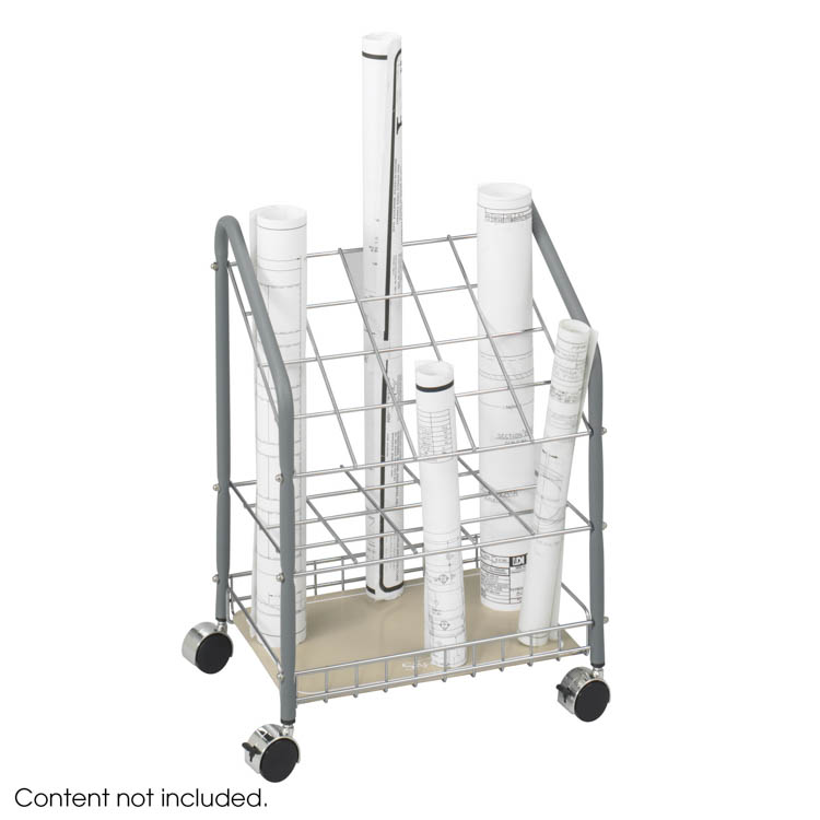 Safco Tubular Steel Wire Roll File - 20 Compartments