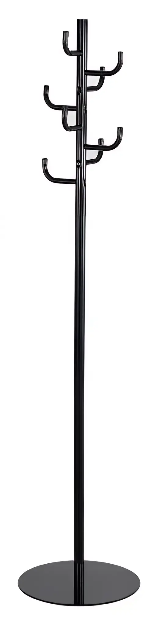 Safco SAF4241BL 15 in. Hook Head Coat Rack - Black