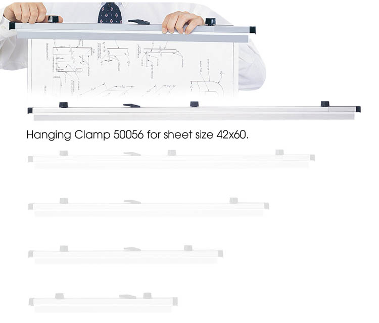 42in Hanging Clamps for 42in x 60in Sheets by Safco Office Furniture
