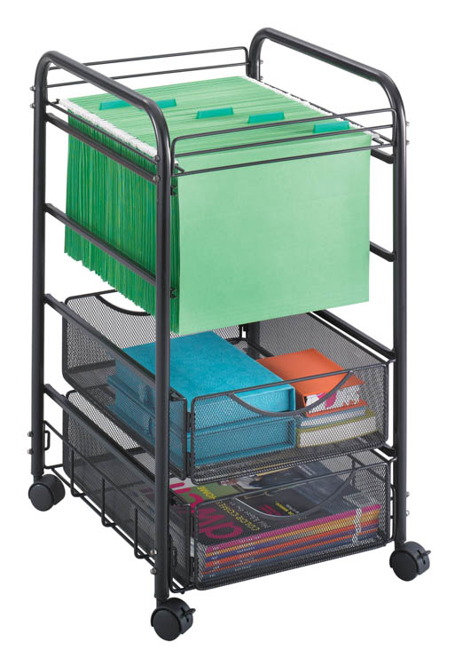 OnyxÃ¢Â„Â¢ Mesh Open File with 2 Drawers by Safco Office Furniture