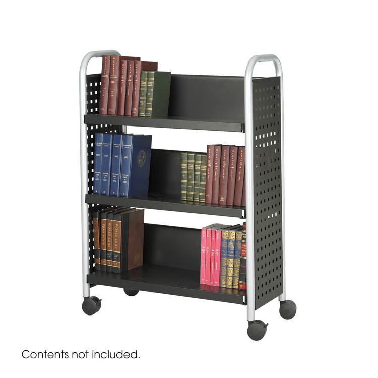 Single-Sided Book Cart by Safco Office Furniture