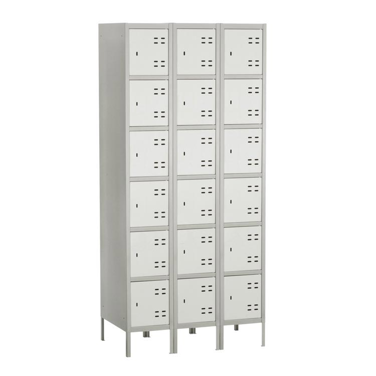 Bank of 3 Box Lockers by Safco Office Furniture