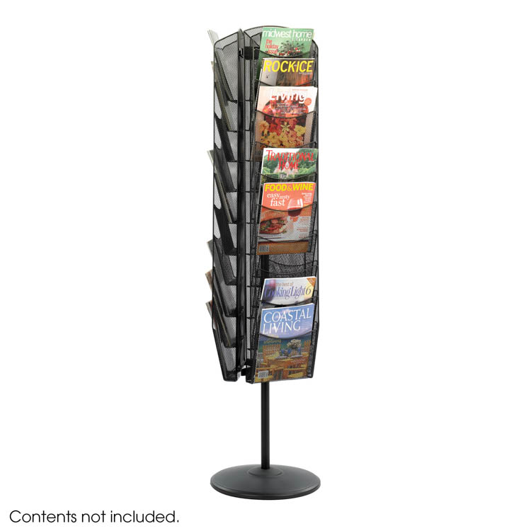 OnyxÃ¢Â„Â¢ Rotating Mesh Magazine Stand by Safco Office Furniture